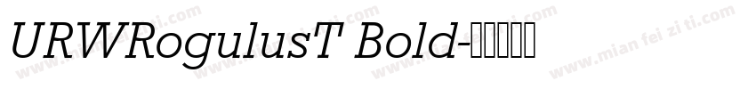URWRogulusT Bold字体转换